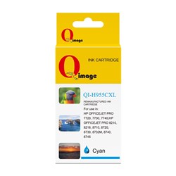 Q-Image Compatible HP 955XL Ink Cartridge High Yield Cyan