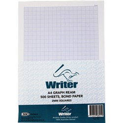 Writer A4 Exam Paper 2mm Graph Portrait Ream of 500
