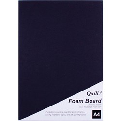 Quill Foam Board A4 Black
