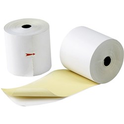 Marbig Cash Register Rolls 76mm x 76mm x 11.5mm 2 Ply Pack Of 4