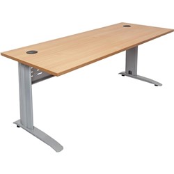 Rapidline Rapid Span Straight Desk 1800W x 700D x 730mmH Beech/Silver
