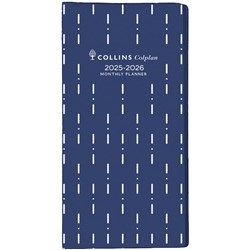 Collins Colplan Planner Diary B6/7 2 Years Month To View Blue
